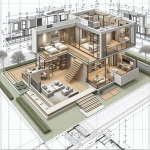 Modern 3-Bedroom House Blueprint | AutoCAD Design