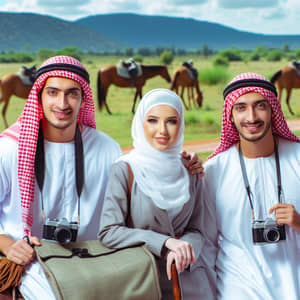 Arab Individuals Countryside Trip