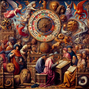 Northern Renaissance Astrology Art: Jan van Eyck Style