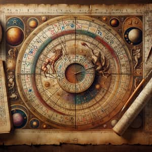 Northern Renaissance Astrology Chart by Jan van Eyck Style