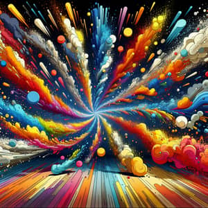 Vibrant Cartoon Explosions - Colorful Infinite Motion Art