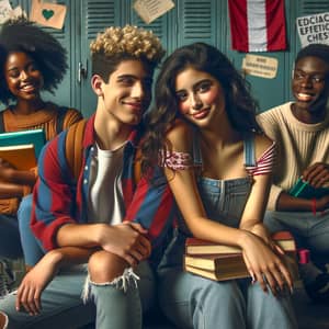 Teenage First Love Story: School Setting with Diverse Friends