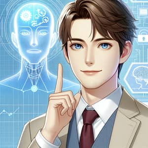 Smart & Charming Male AI Character - Proficient Male AI