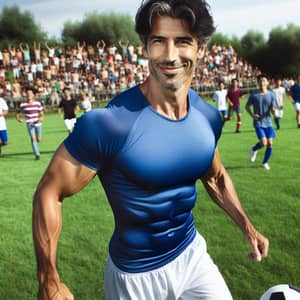 Srk Expertly Plays Football | Exciting Match on Sunny Field