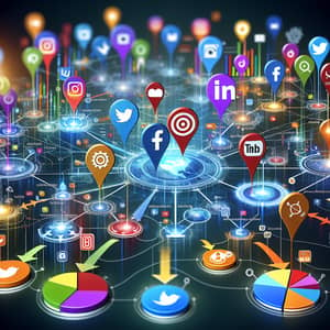 Dynamic Visualization of Social Media Marketing & Targeting Services