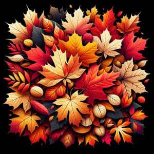 Vivid Autumn Leaves | Abstract Arrangement