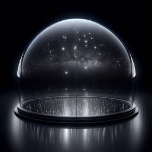 Masterfully Crafted Glass Dome Shining in Dark