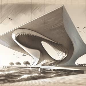 Shark Pavilion: Unique Architectural Masterpiece Sketch