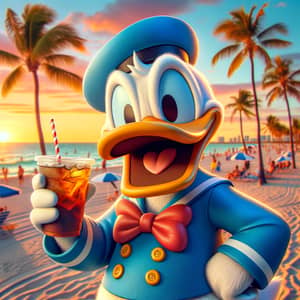Donald Duck in Miami: Fun-Filled Day by the Beach