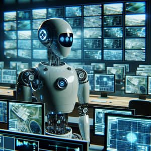 Robotic AI CCTV Operator in Control Room | Vsaas OperAItor