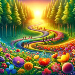 Colorful Journey of Recovery: Nature-Inspired Path to Healing