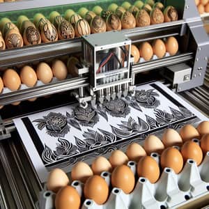 Food-Grade Ink Designs on Eggs for Market Traceability