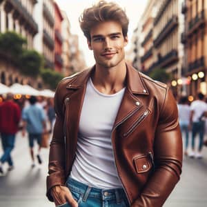 Young Adult Male in Stylish Outfit | City Street Portrait