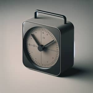 Modern Minimalistic Alarm Clock in Calm, Brutal Colors