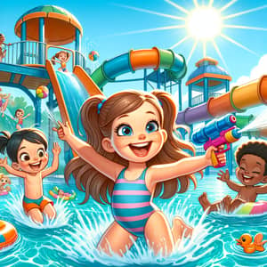 Fun Water Park Adventure for Kids: Summer Splash & Laughter