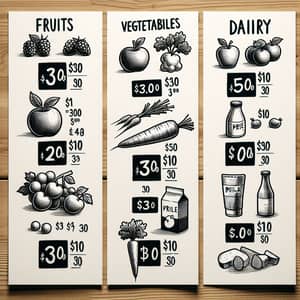 Comprehensive Price List with Fruits, Vegetables, Dairy | Organic Market