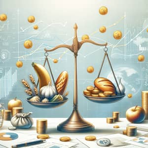 Pricing Valuation: Goods vs Gold Coins | Market Trends Illustration