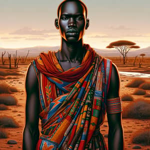 South Sudanese Man in Traditional Attire | Cultural Portrait