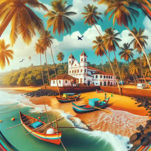 Goa, India: Tropical Paradise - Beaches, Coconut Trees, and Fishing Boats