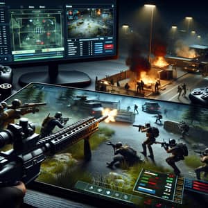 Online Multiplayer Gaming | Battleground Shootout Scene