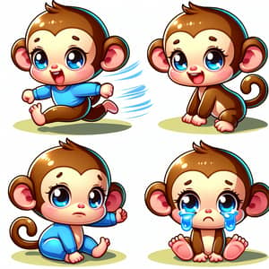 Colorful Baby Monkeys | Joy, Sadness, Curiosity & Liveliness
