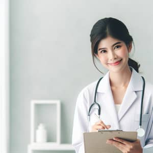 Experienced Asian Female Doctor with Warm Smile | Professional Care