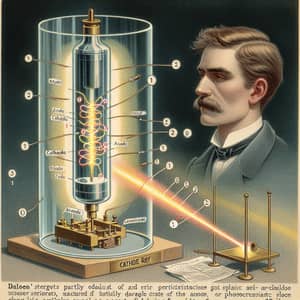 Dalton's Cathode Ray Experiment: Detailed Depiction