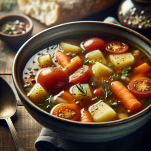Homely Winter Vegetable Soup Recipe