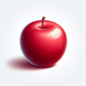 Fresh Red Apple Vector Illustration