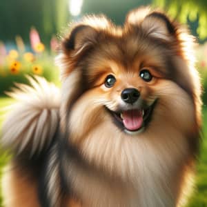 Charming and Playful Dog with Fluffy Tail | Lovable Canine