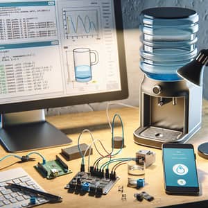 Portable IoT Water Dispenser Monitoring Setup | Node MCU Technology