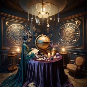 Celestial Astrology Room: Future Reading & Mystical Vibes