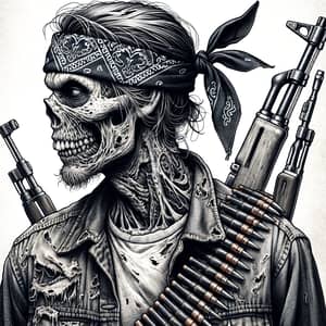 Creepy Zombie Street Style with Guns | Website Name