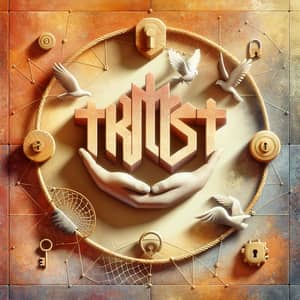 Trust Concept Art: Symbolic Representation of Trust and Security