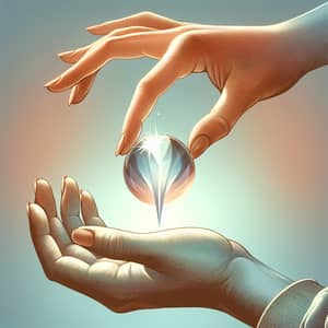 Crystal Sphere of Trust: Symbol of Honest and Precious Trustworthiness