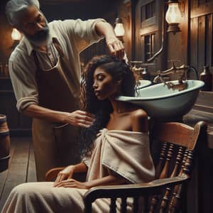 Vintage Salon Hair Washing: Cultural Fusion Styling