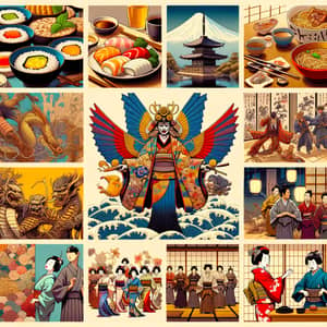Cultural Collage of Japan: Food, Art, Drama, Dance, Music