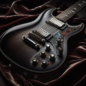 Vintage Quality Electric Guitar with Ebony Finish