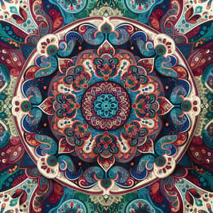 Almira Scarf - Exquisite Paisley Pattern in Jewel-Like Colors