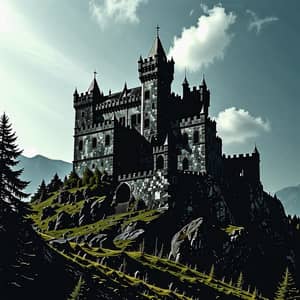 Dark Castle on Mountain | Explore the Derelict Structure