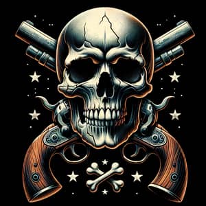 Heroicos: Skull with Guns for Brave Defiance