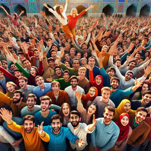 Vibrant Matchmaking Event at Nasir al-Mulk Mosque in Shiraz
