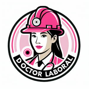 Asian Female Doctor in Pink Construction Helmet | Doctor Laboral