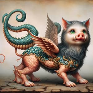 Kitten-Piglet Mythical Creature