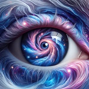 Galaxies in Eyes: Fantastical & Abstract Illustration