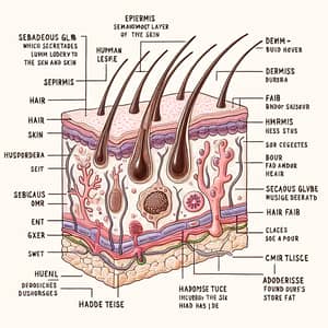 Human Skin Anatomy: Epidermis, Dermis, Hypodermis & Glands
