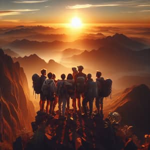 Heartfelt Moments: Mountain Peak Sunrise Adventure