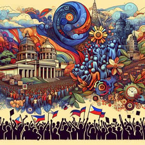 Civil Society & Social Movements in the Philippines | Art Illustration