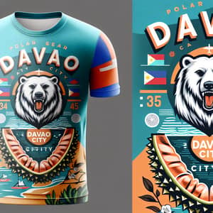 Polar Bear Davao City T-Shirt: Vibrant Summer Culture Design