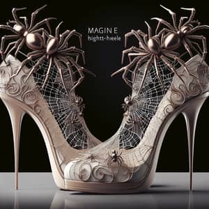 Chic Arachnid-Inspired High-Heeled Shoes | Elegance & Sophistication